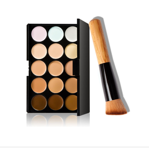 OEM New Makeup Concealer Set 15 Color Base Palettes Cosmetic Concealer Facial Face Cream Care Camouflage Contour Brush