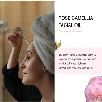 OEM ODM Rose Camellia Seed Facial Oil with Retinol &amp; Vitamin E