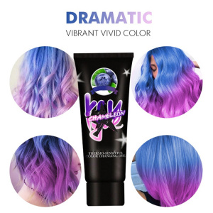 OEM Wholesale Girls Thermochromic Color Hair Dye Hair Color Cream Thermo Sensing Shade Shifting Color Changing Hair Dye