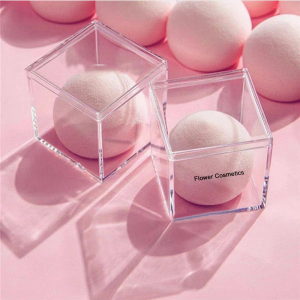 Pink peach shaped beauty sponge Cosmetics blenders Christmas makeup gift sets private label