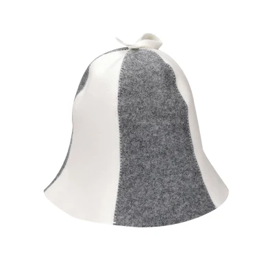 Polyester Non-Woven Felt Sauna Hat Two-Color Japanese Sauna Hat for Men Women Sauna Bath