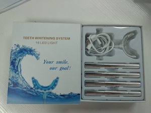 Private Logo Home Use Bleaching Teeth Whitening Pen Kits with Portable 16 LED Light