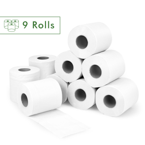 Professional 100% Bamboo FSC White Cored Soluble Water Roll Paper Fiber Paper Toilet Roll,  Custom Toilet Paper