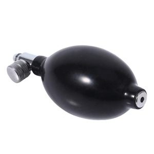 Replacement Black Manual Inflation Blood Pressure Latex Bulb With Air Release Valve