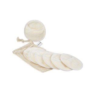 Reusable 12 Pack Bamboo Cotton Makeup Remover Pads with Bamboo box