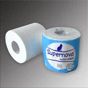 Roll tissue paper and toilet roll tissue and sanitary toilet paper with single pack