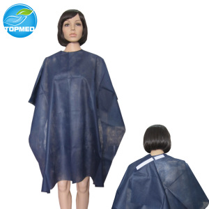 waterproof hairdressing capes, colorful disposable hairdressing capes for hair cut salon