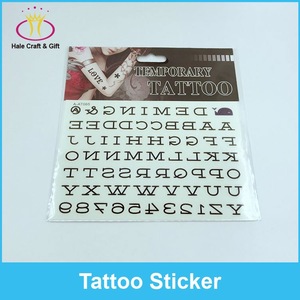 Wenzhou Factory Supply Good Price Henna Sticker Tattoo Stencils