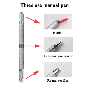 Wholesale Dual Ends 3D Eyebrow Tattoo Pen Permanent Makeup Pen Holder Microblading Blade Holder Handle