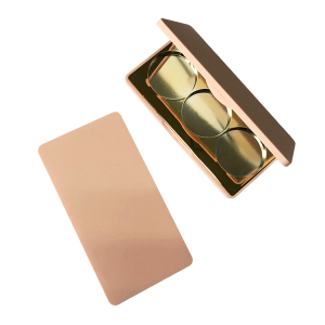 Wholesale Eyeshadow Palette Packaging Makeup Cosmetic 3 Color Custom Private Label Empty Luxury Eyeshadow Case