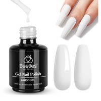 Beetles White Gel Nail Polish - 1PC 15ml