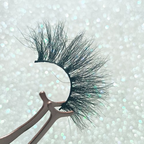 20mm 25mm Mink Eyelashes Vendor Handmade 3D 5D Fluffy Siberian Real 100% Mink Strip Lashes Wholesale False Eyelashes