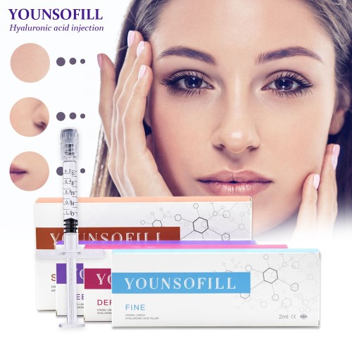 Younsofill CE ISO Clinic experiment double cross-linked non BDDE hyaluronic acid HA dermal filler injection