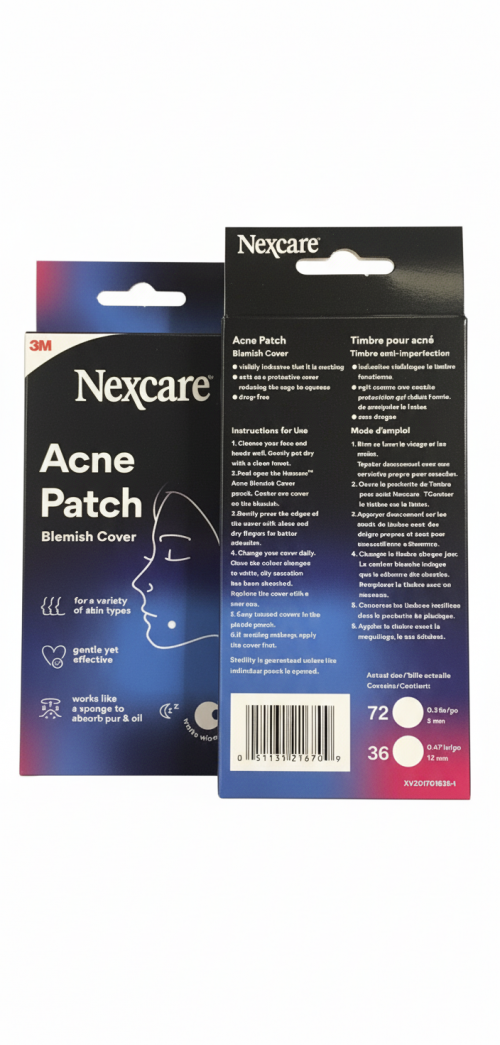 Nexcare Acne Absorbing Cover Patch, 108 Count (Total 595 boxes)