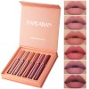 HANDAIYAN Lipstick Lipgloss Set Natural Moisturizer Waterproof Non-stick Cup Matte Lip Gloss Liquid Lipstick Set