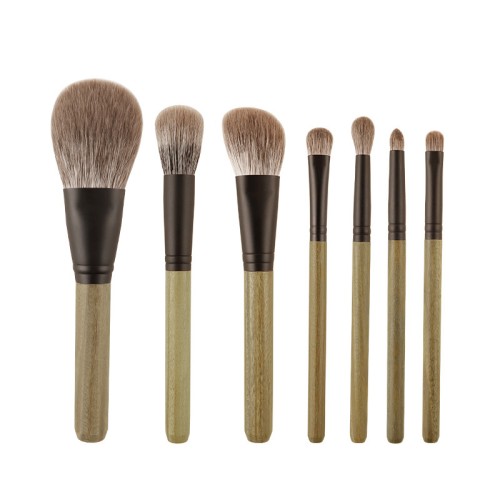 pcs Professional Makeup Brush Set with Natural Wood Handle Premium Vegan Synthetic Bristles Cosmetic Brushes for Private Label