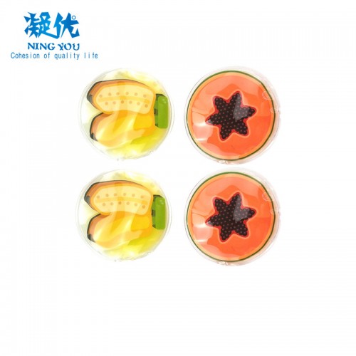 Factory Supply Cooling Freezer Hot Cold Beads Gel Eye Patches with Fruit Patterns