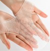 White lace crystal T-shaped intimate care body mask