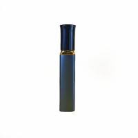 5ML Creative Design Square Electroplating Blue Color Metal Zinc Alloy Spray Perfume Dispensing Bottle