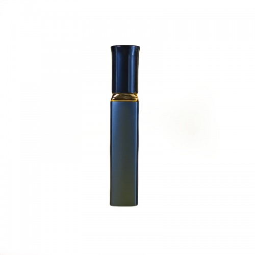 5ML Creative Design Square Electroplating Blue Color Metal Zinc Alloy Spray Perfume Dispensing Bottle