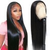 10A Deep Wave Lace Front Wigs Human Hair 20 Inch 4x4 Lace Closure Wigs for Black Women