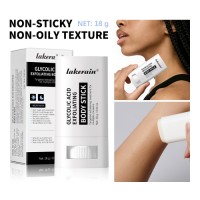 Lakerain Glycolic Acid Exfoliating Body Stick, Moisturizing Solid Scrub
