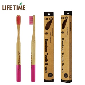 100% Biodegradable Eco-friendly  Wooden Bamboo Toothbrush