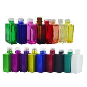 15ml 30ml 50ml 100ml rectangle square empty clear glass perfume bottle with pump sprayer