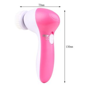 5 in 1 electric sonic facial scrub face cleaning spin wash facial cleansing brush