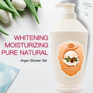 800ml Private Label OEM Natural Whitening Deep Moisturizing Organic Shower Gel Morocco Argan Oil Shower Gel for Women