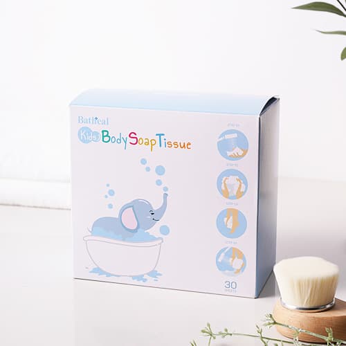 All-in-one shower tissue for KIDs