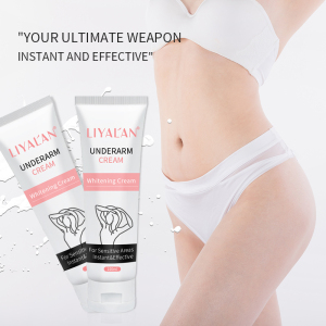 Amazon Hot Sell Body Armpit Sensitive Areas Whitening Lotion Bleaching Cream For Dark Skin Underarm Whitening Cream