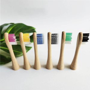 Bamboo Head Teeth Cleaning 4pcs Bamboo Electric Toothbrush Heads - Biodegradable