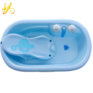 Best selling eco-friendly safety baby bath toy / cheap baby washing basin with thermomete/ baby care products standing bath tub