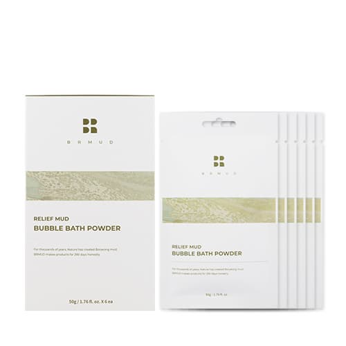 (BRMUD) Relief Mud Bubble Bath Powder 50g 6ea
