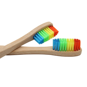 China Manufacturer Eco Organic Custom Color logo Biodegradable Charcoal Bamboo Toothbrush