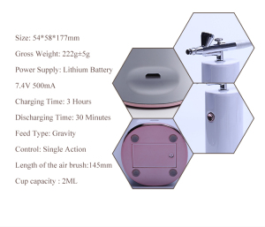 Cordless  mini airbrush compressor portable multi-purpose airbrush set