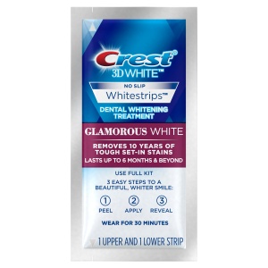 Crest 3D White Glamorous White Whitestrips 1 box 14 Pouches 28 Strips Teeth Whitening strips