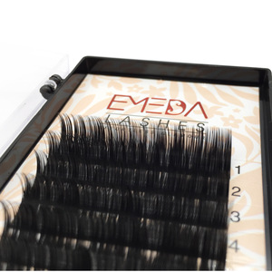 Custom private label Russian Eyelash Extension Mink Eyelash PBT With Trays