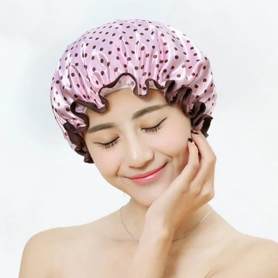 Customized Multiple Shower Bonnet Thickened Bathroom Accessories Waterproof Oily Fume Cap Female SPA Hairdressing Salon Supplies Shower Cap