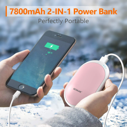 Electric home appliances pink hand warmer usb rechargeable Heater Table Heating with power bank