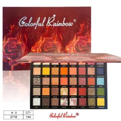 Flame 40 Color Eye Shadow Plate Rose Stage Makeup