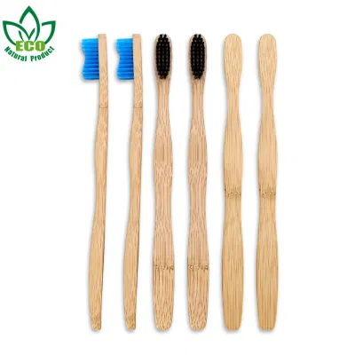 Free Sample Custom Wholesale Biodegradable Eco Friendly Black Soft Bamboo Toothbrush