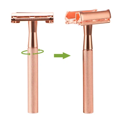 Haward New Arrival Double Edge Metal Shaver Eco Friendly Metal Razor Opening Design Safety Razor