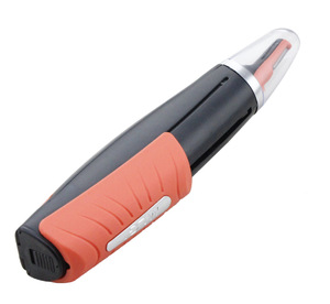 hot sale electric 2AAA battery operated  nose ear hair ttrimmer professional facial trimmer with LED light