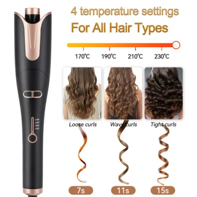 Hot Selling Rose Smart Automatic Hair Curler Iron
