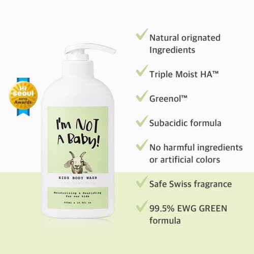 I’m NOT A Baby Kids Body Wash with Goat Milk 500ml
