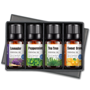 In stock Natural Pure Essential Oil Gift Set Lavender Peppermint Eucaluptus Tea tree Aromatherapy Essential Oil