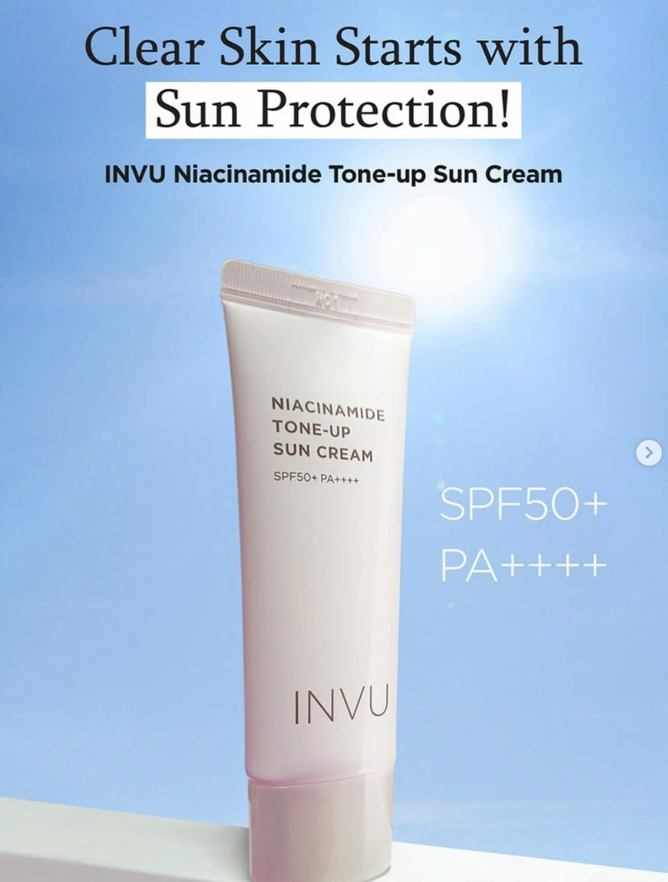 INVU Niacinamide Tone-up Sun Cream
