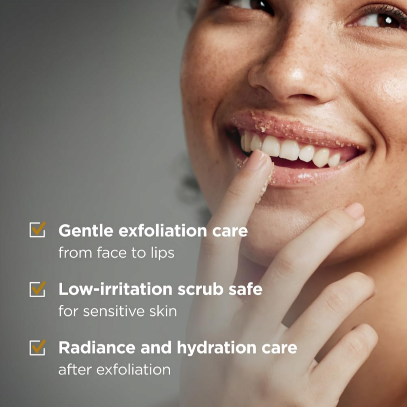 ISOI Intensive Sugar Scrub for Face and Lips Gentle Exfoliation Deep Hydration